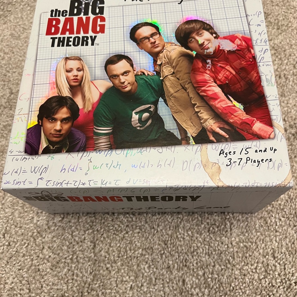 The Big Bang Theory Board Game Box - Colorful Cast Artwork